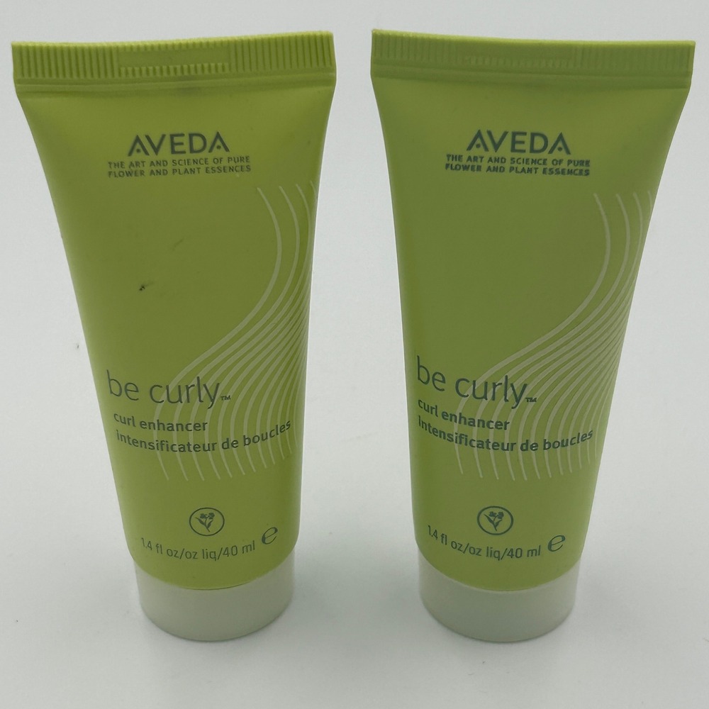 Aveda Be Curly Curl Enhancer Unisex 1.4oz 2pk Green New Travel Size Lot